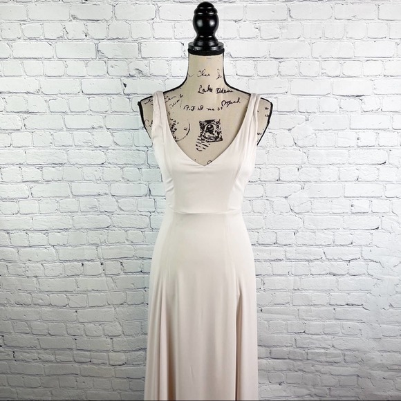 Show Me Your MuMu NWOT Jenn Maxi Dress Show Me The Ring Crisp XL - Picture 6 of 10